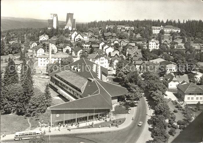 Oberhof Thueringen Blick vom FDGB Erholungsheim Rennsteig