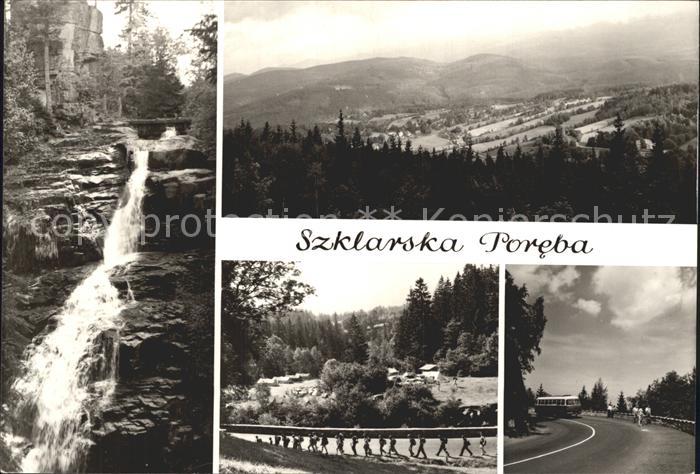Szklarska Poreba Wodospad kamienczyka Widok z Zakretu Smierci Camping Zakret Smi