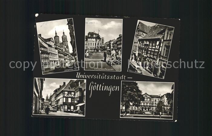 Goettingen Niedersachsen Johannis Str Gaenselieselbrunnen Haus Boerner Barfuesse
