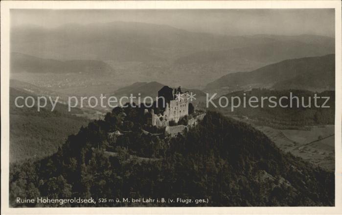 Hohengeroldseck Ruine Fliegeraufnahme