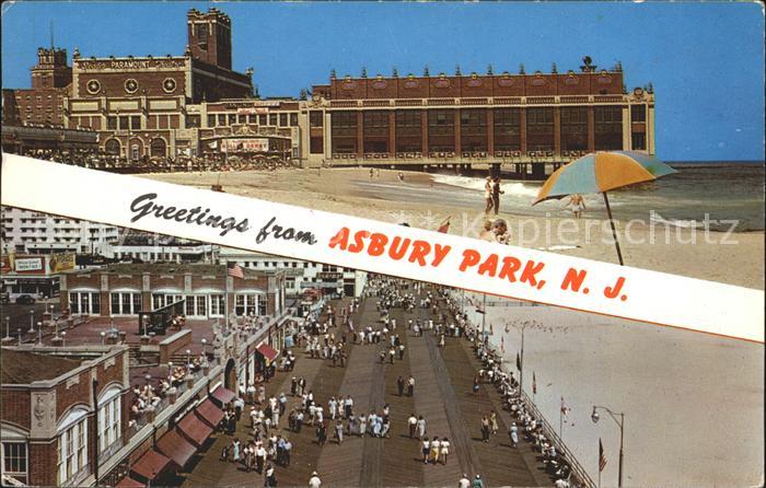Asbury Park Convention Hall and Boardwalk Beach
