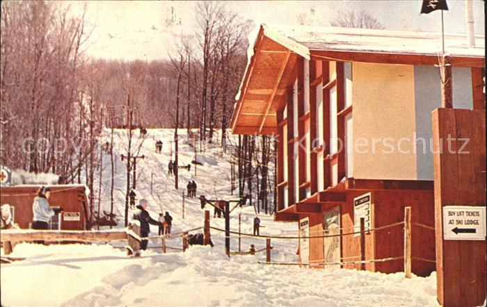 Ithaca New York Greek Peak Twin T Bar Lifts Ski Resort