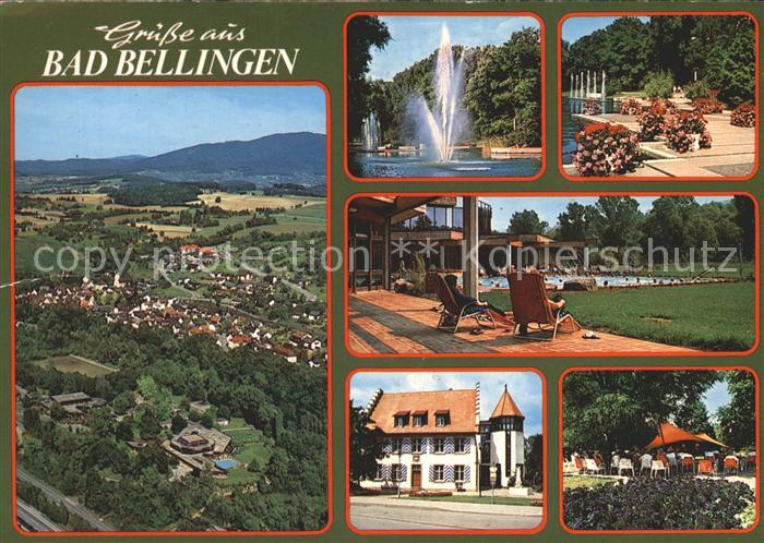 Bad Bellingen Panorama Kurort Schwarzwald Fontaene Kurpark Thermalbad