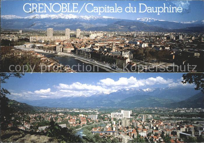 Grenoble Vue panoramique et les Alpes