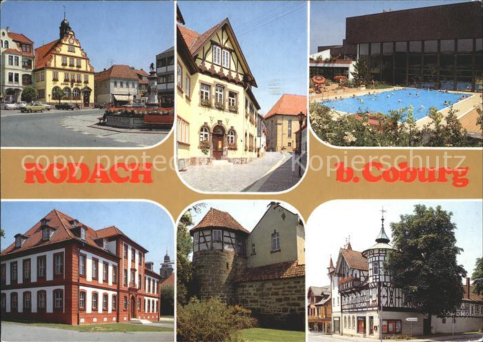 Rodach Coburg Rathaus Marktplatz Jagdschloss Schwimmbad