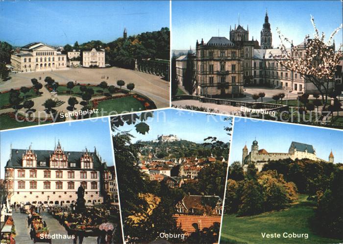 Coburg Bayern Schlossplatz Ehrenburg Veste Stadthaus