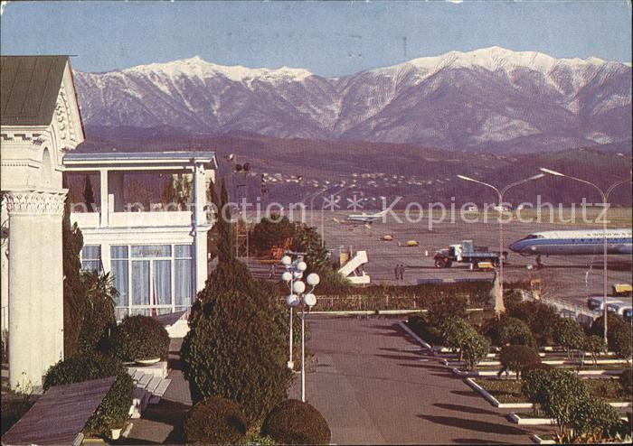 Sotschi Flughafen Gebirgskette