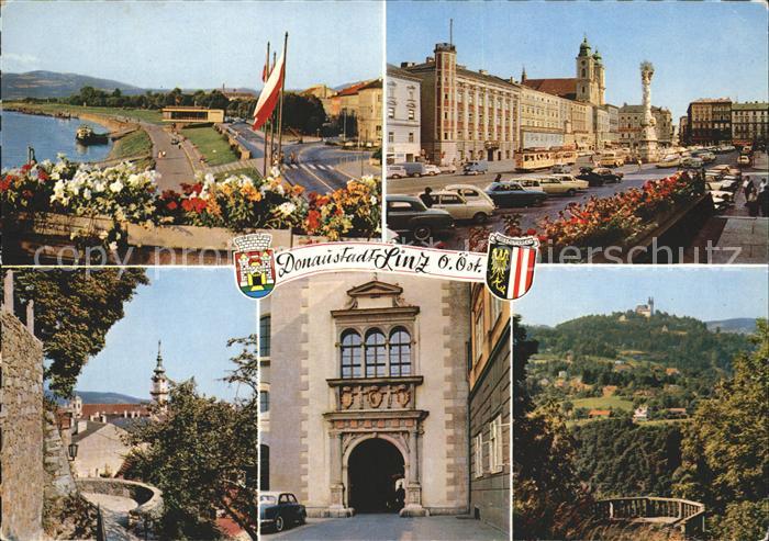 Linz Donau Schiffsstation Hauptplatz Landhaus Portal Poestlingberg