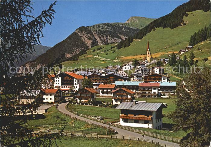 Nauders Tirol Ortsansicht mit Kirche am Reschenpass