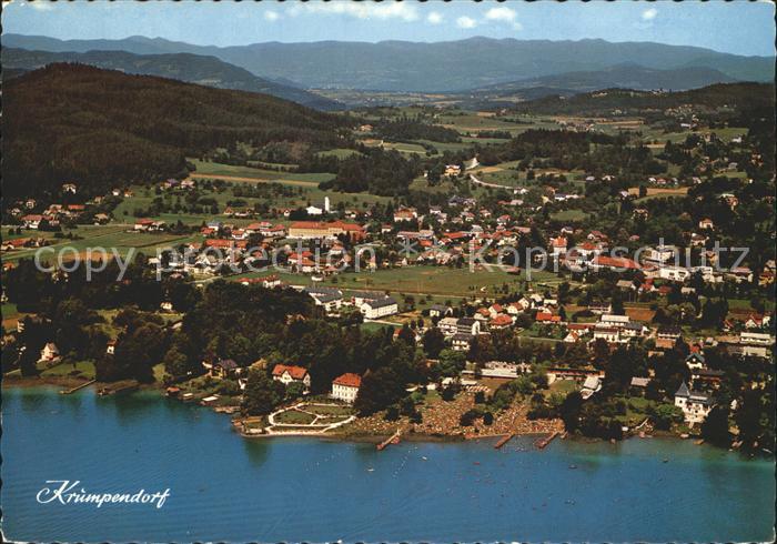 Krumpendorf Woerther See Fliegeraufnahme