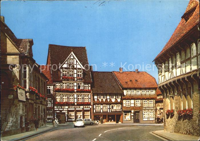 Bad Gandersheim Marktplatz Fachwerkhaeuser