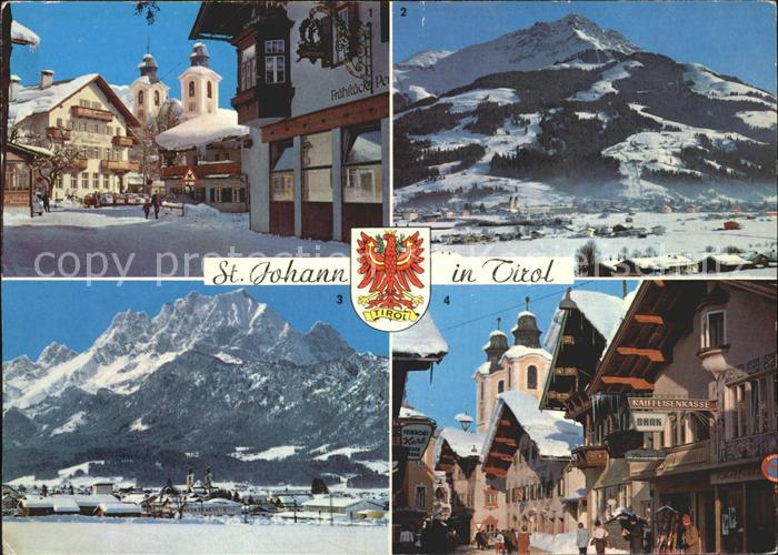 St Johann Tirol Hauptplatz Kitzbueheler Horn Wilder Kaiser Speckbacherstrasse Wi