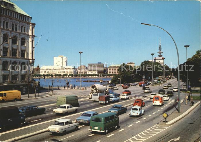 HAMBURG  CITY Glockengiesserwall Binnenalster Lombardsbruecke