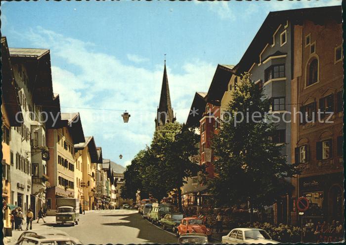 Kitzbuehel Tirol Vorderstadt mit Katharinen Kirche