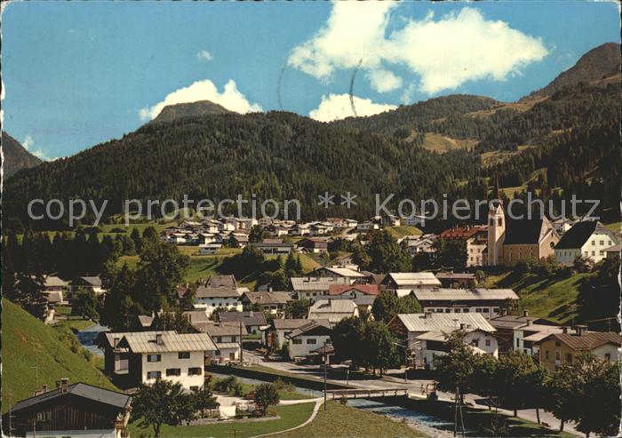 Fieberbrunn Tirol Ortsansicht mit Kirche