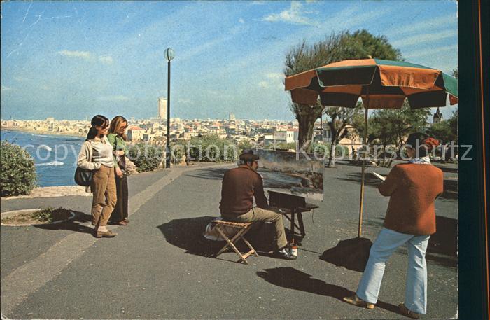Jaffa View towards Tel Aviv Artist Painter Strassenmaler