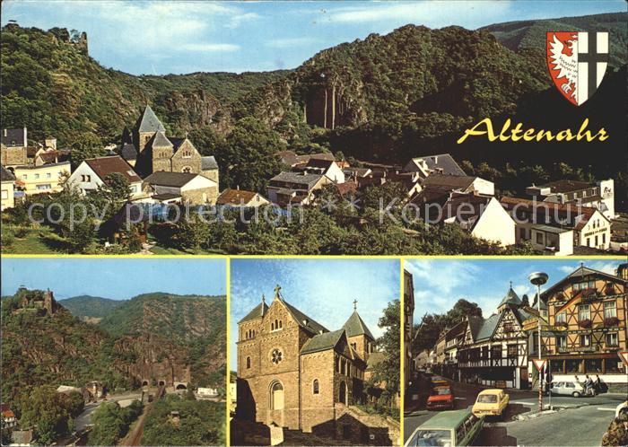 Altenahr Teilansichten Burg Fachwerkhaus Ahrtal