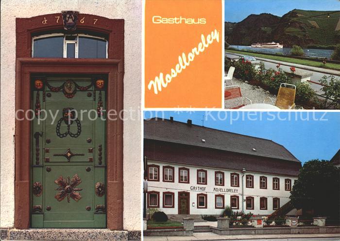 Piesport Gasthaus Moselloreley Eingangstuer