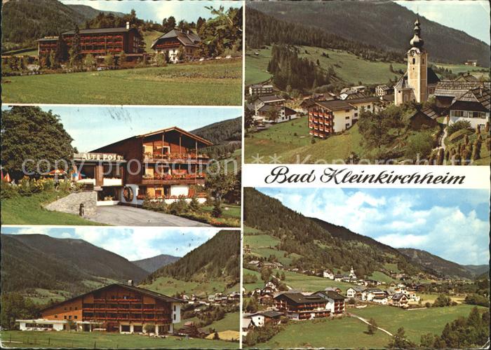 Bad Kleinkirchheim Kaernten Ortsansicht mit Kirche Hotels Thermalhallenbad