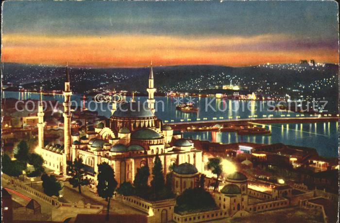 Istanbul Constantinopel Sueleymaniye Moschee Goldenes Horn Atatuerk Bruecke Nach