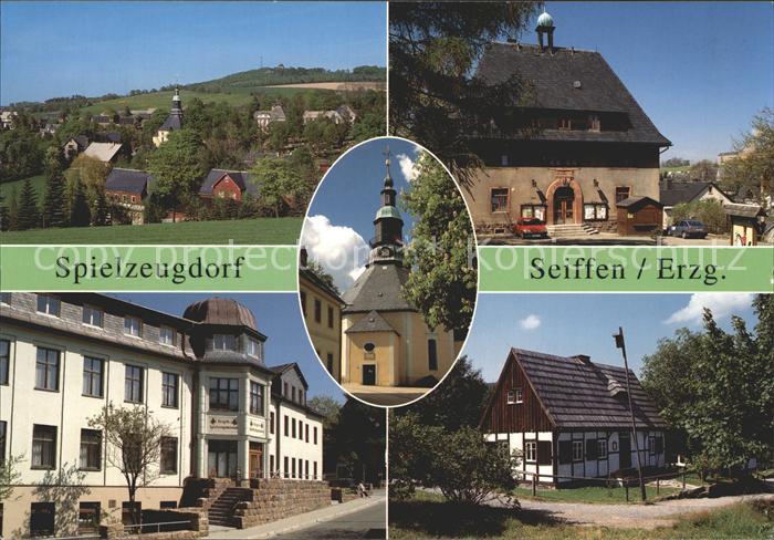 Seiffen Erzgebirge Rathaus Spielzeugmuseum Freichlichtmuseum Rundkirche Kurort
