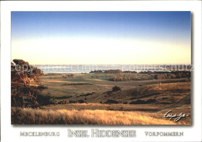 Insel Hiddensee Panorama Auf dem Dombusch mit Vitte