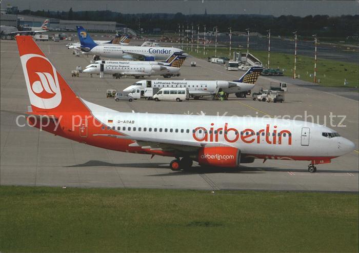 Flugzeuge Zivil Air Berlin Boeing B737-76Q D-ABAB Cn 36277/947