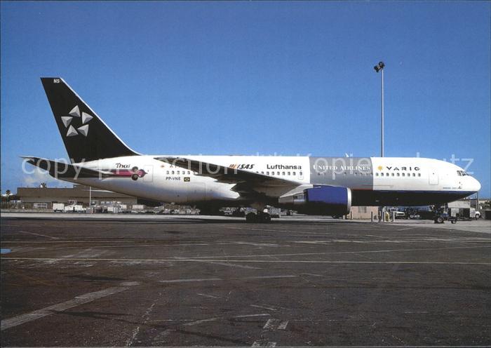 Flugzeuge Zivil VARIG Star Alliance c/s Boeing B-767-200 PP-VNS