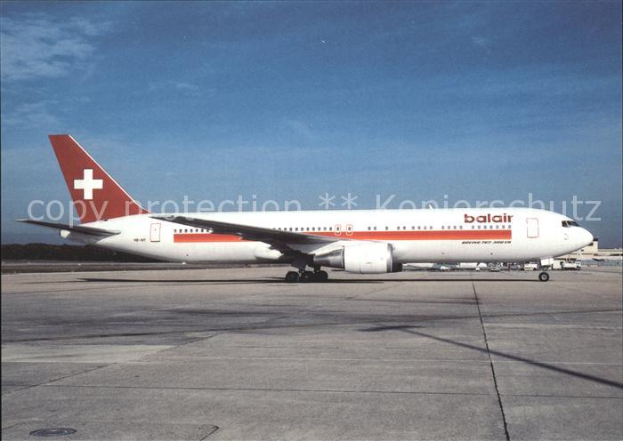 Flugzeuge Zivil Balair Boeing 767-35H ER HB:IHT cn 26387