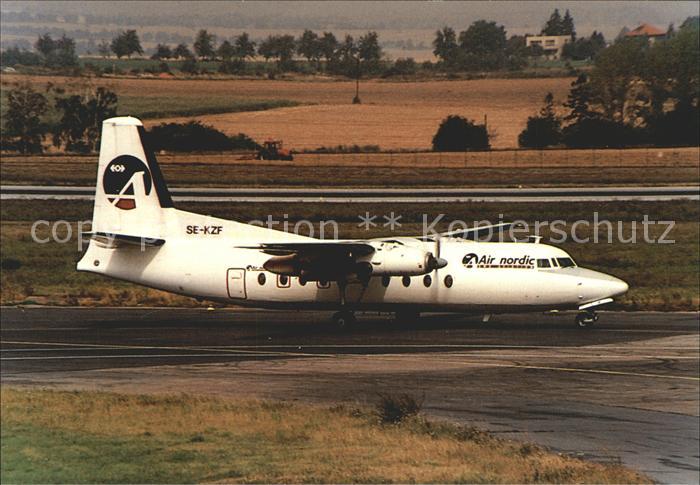Flugzeuge Zivil Air Nordic Fokker F-27-100 Cn 10266