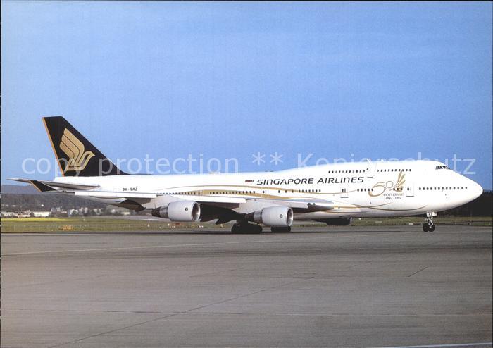 Flugzeuge Zivil Singapore Airlines Boeing 747-412 9V-SMZ c/n 26549/1030
