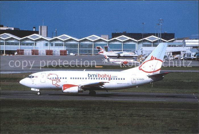 Flugzeuge Zivil BMI Baby Boeing 737-500 G-BVZH Birmingham Airport