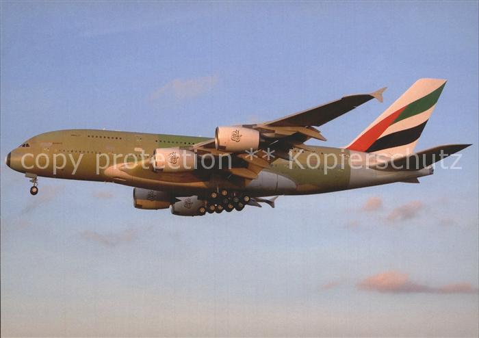 Flugzeuge Zivil Emirates Airlines Airbus A380-861 F-WWSJ Cn 013