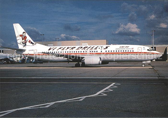 Flugzeuge Zivil Braathens S.A.F.E. Boeing 737-400 LN-BRI