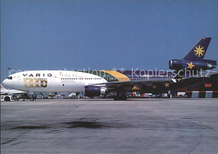 Flugzeuge Zivil Varing Worldcup 1998 colours McDDouglas MD-11 PP-VPP