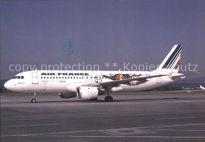 Flugzeuge Zivil Air France Worldcup 98 colours Airbus A320-211 F-GFKM c/n 102