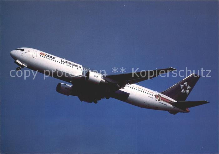 Flugzeuge Zivil Scandinavian Airlines Star Alliance B-767-383 OY-KDH