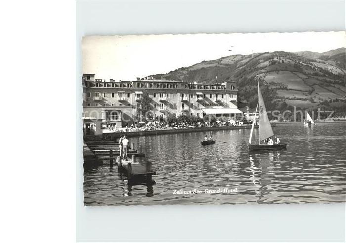 Zell See Grand Hotel Bootssteg Segelboote