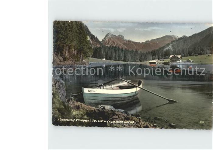 Vilsalpsee Alpengasthof Vilsalpsee mit Aggenstein Seemotiv