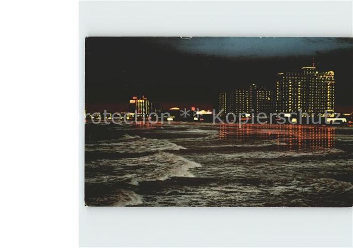 Atlantic City New Jersey Ocean view at Night