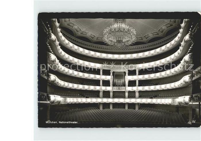 Muenchen Bayern Nationaltheater Zuschauerraum