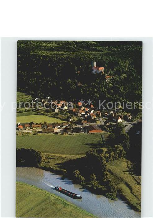 Neckarmuehlbach Burg Guttenberg Fliegeraufnahme