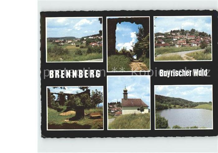 Brennberg Orts und Teilansichten Teich Kapelle