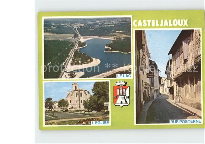 Casteljaloux Le Lac Eglise Rue Posterne