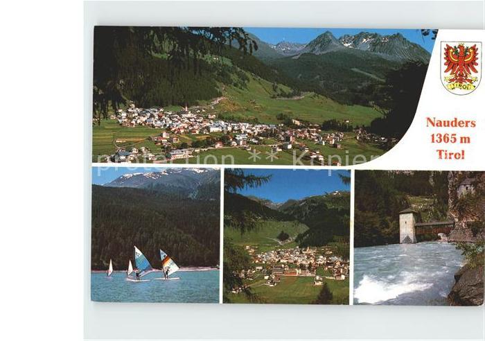 Nauders Tirol Total Windsurfer Holzbruecke