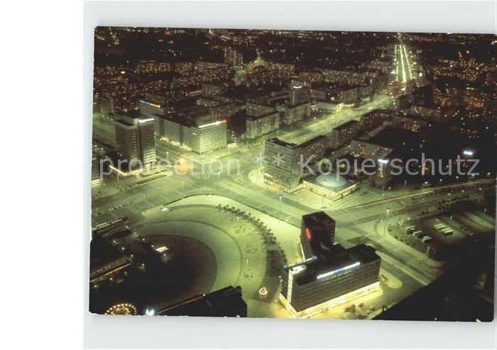 BERLIN  CITY bei Nacht Blick vom Fernsehturm
