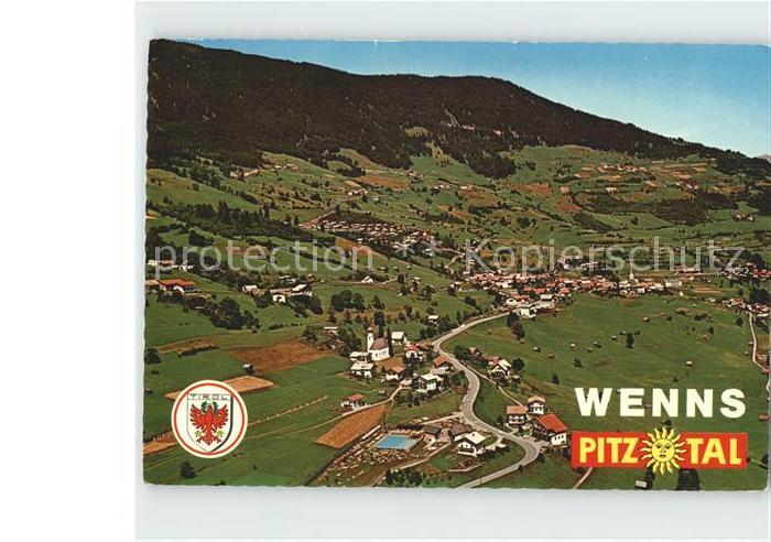 Wenns Pitztal Tirol Fliegeraufnahme