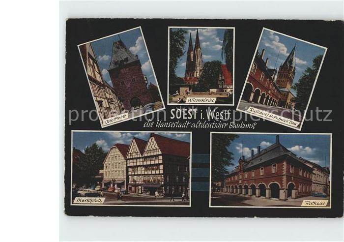 Soest Arnsberg Osthofentor Wiesenkirche Rathaus St Patrokli Dom Marktplatz