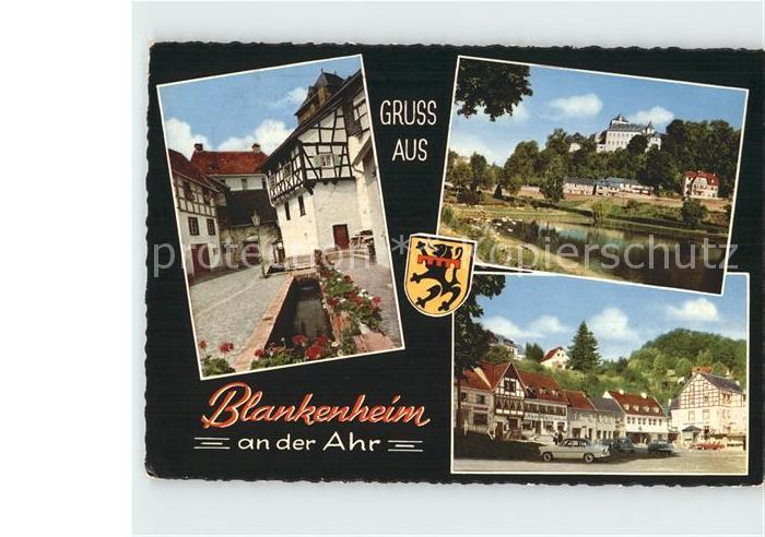 Blankenheim Ahr Dorfmotive Teich Schloss