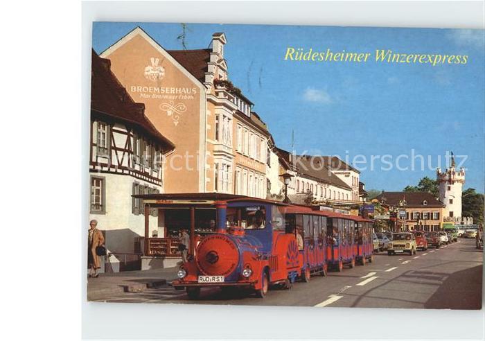 Ruedesheim Rhein Ruedesheimer Winzerexpress Rheinstrasse
